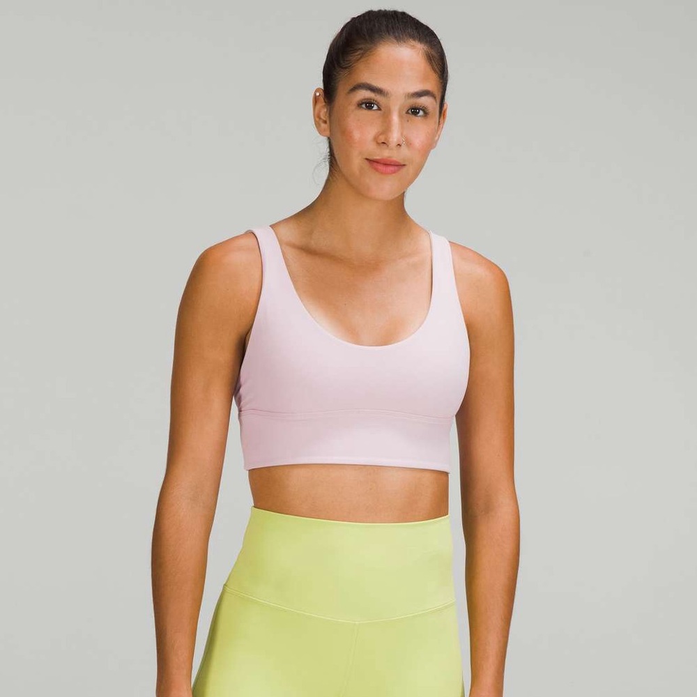 Lululemon Align Reversible  Pink And White Bra Size 8